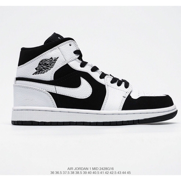 Nike, Air Jordan 1 Mid, Women's Sneaker, Black