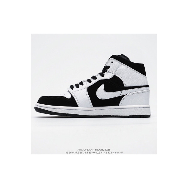 Nike, Air Jordan 1 Mid, Women's Sneaker, Black