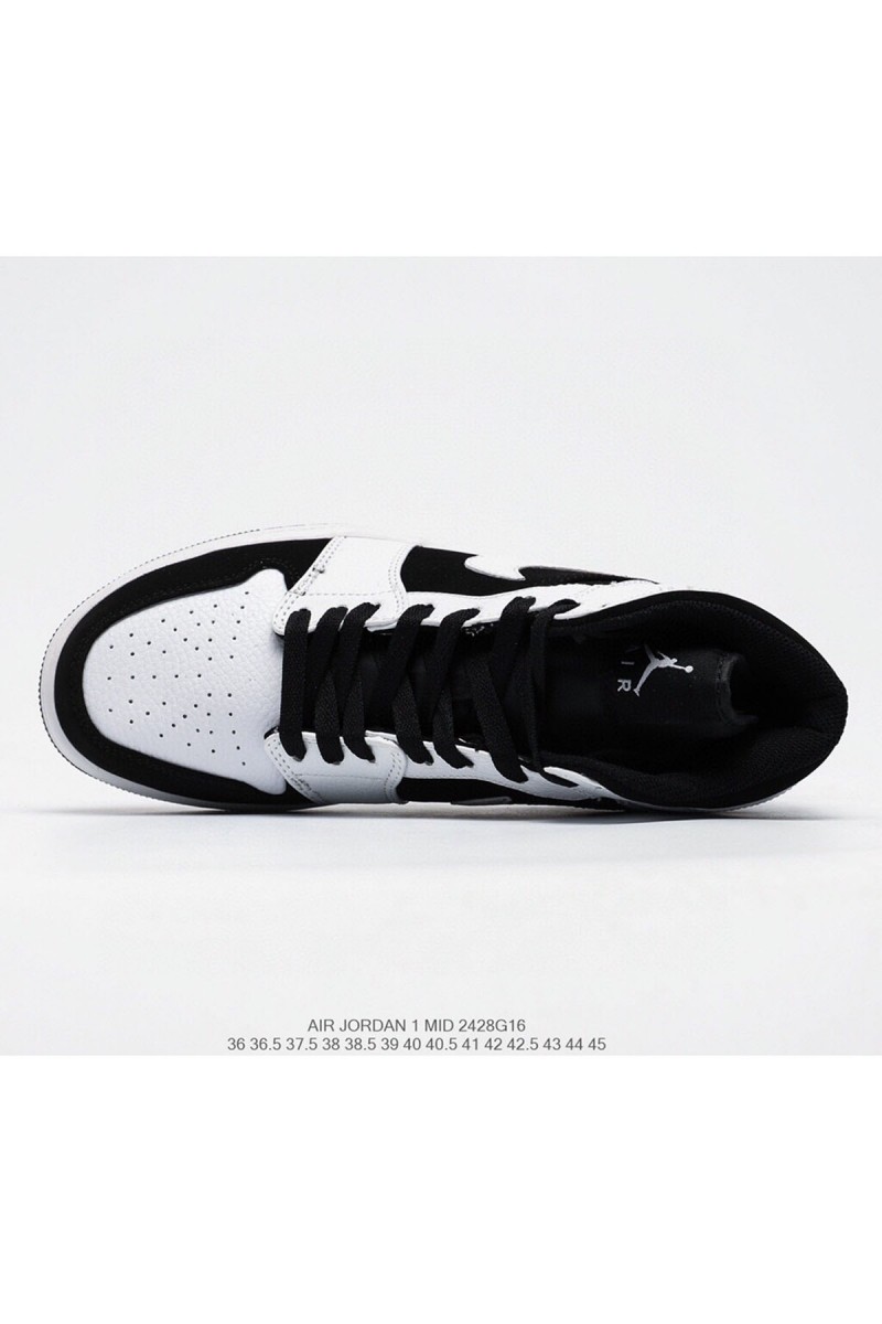 Nike, Air Jordan 1 Mid, Women's Sneaker, Black