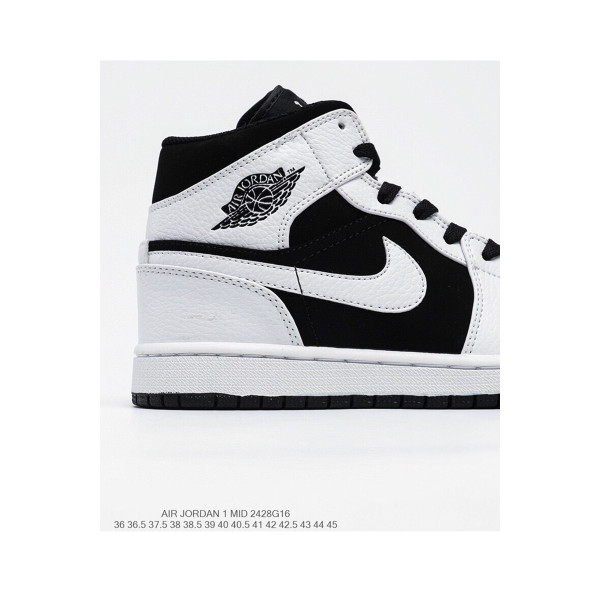 Nike, Air Jordan 1 Mid, Women's Sneaker, Black