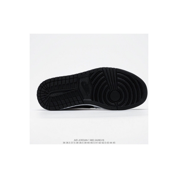 Nike, Air Jordan 1 Mid, Women's Sneaker, Black