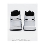 Nike, Air Jordan 1 Mid, Women's Sneaker, Black