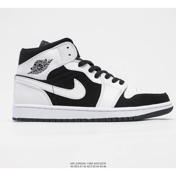 Nike, Air Jordan 1 Mid, Men's Sneaker, Black