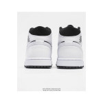 Nike, Air Jordan 1 Mid, Men's Sneaker, Black