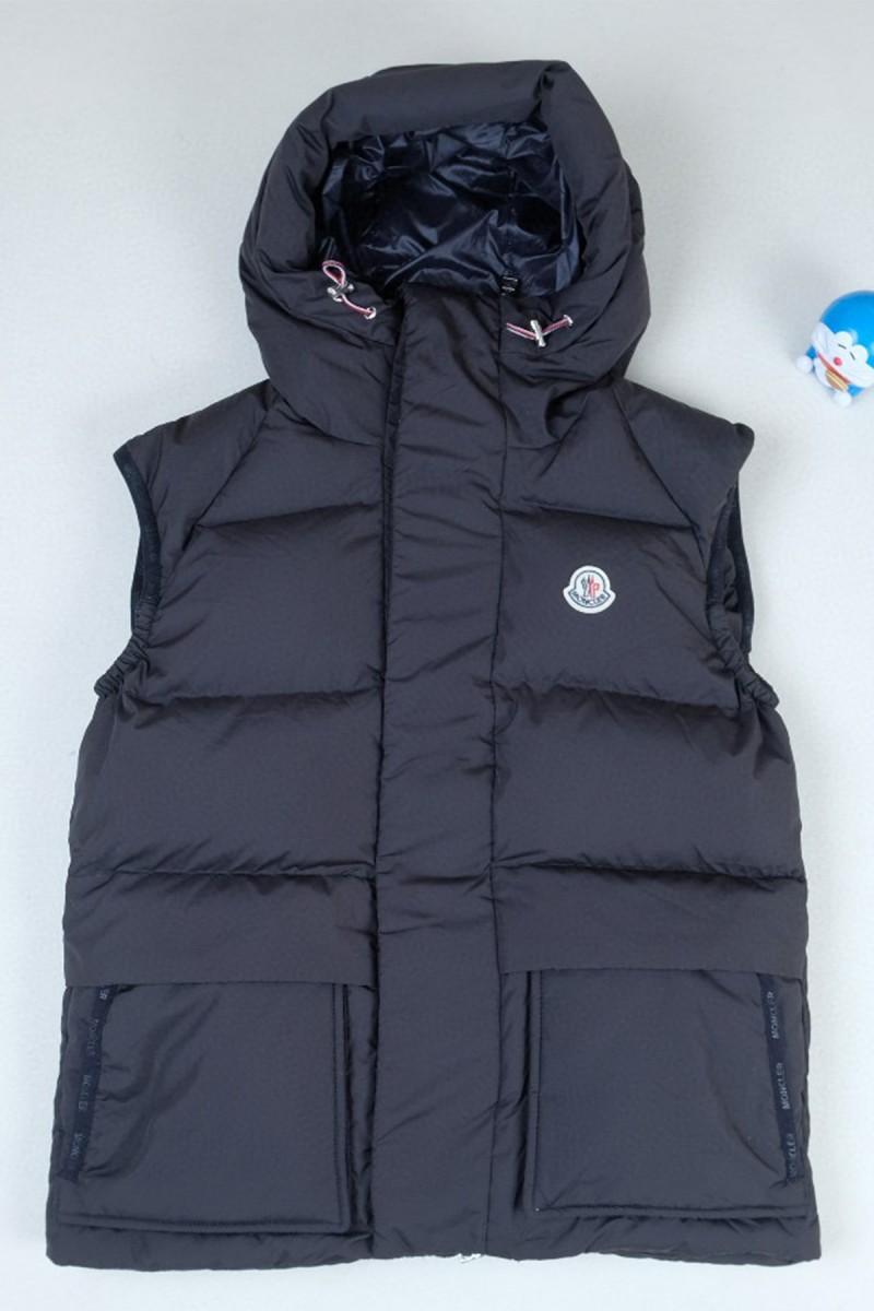 Moncler, Men's Vest, Black