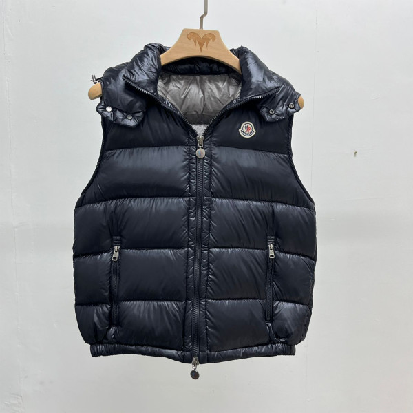 Moncler, Men's Vest, Black