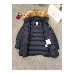 Moncler, Cluny Long Down, Men's Jacket, Navy