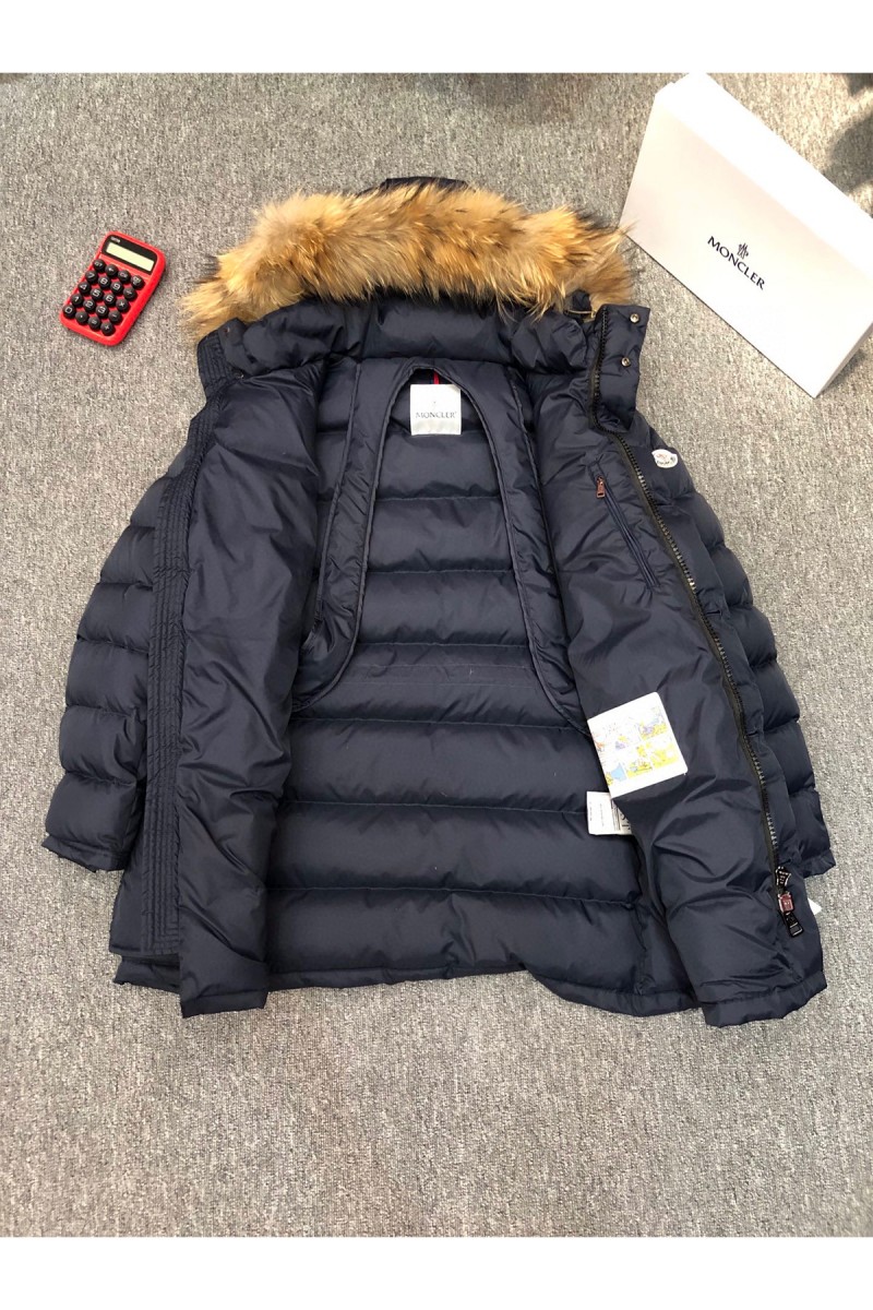 Moncler, Cluny Long Down, Men's Jacket, Navy