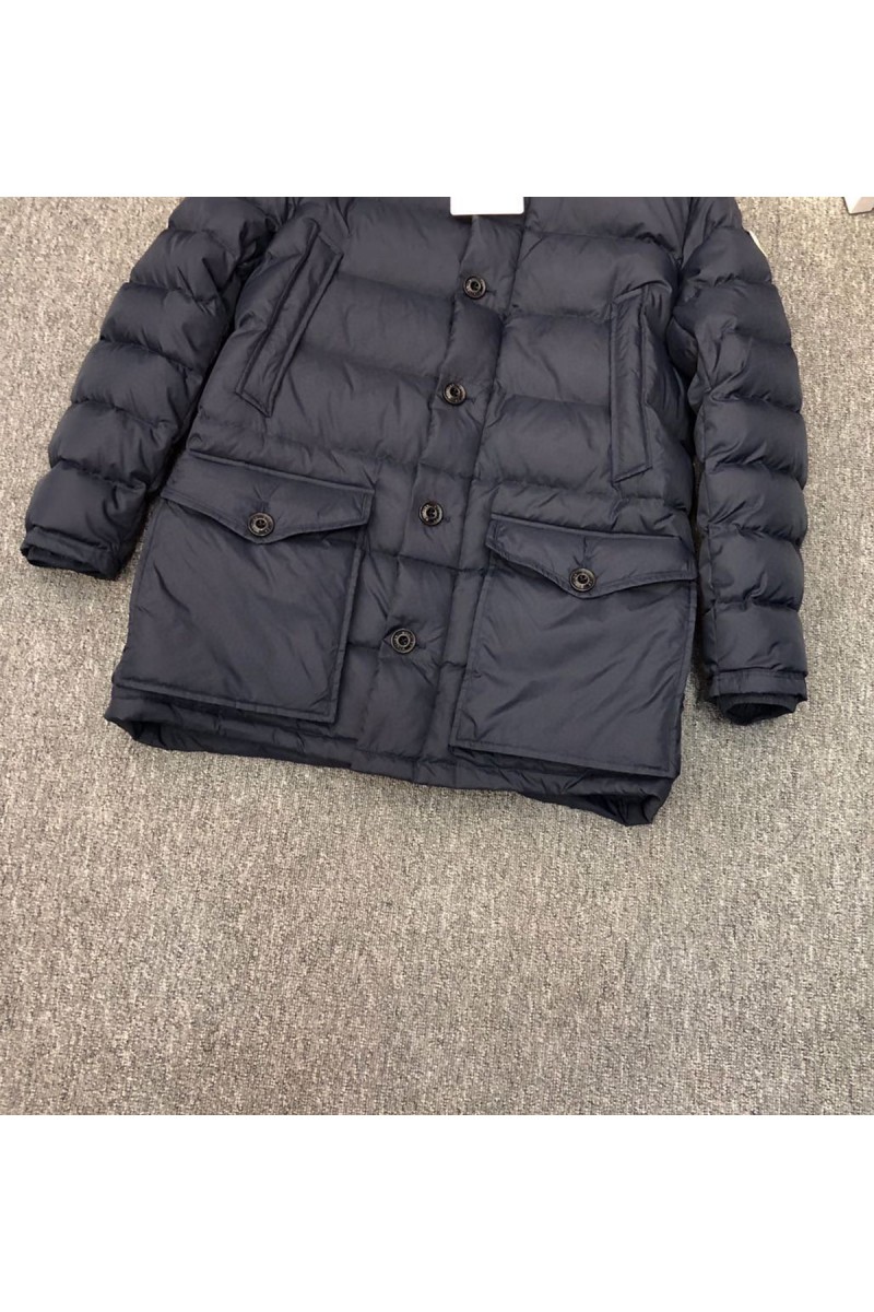 Moncler, Cluny Long Down, Men's Jacket, Navy