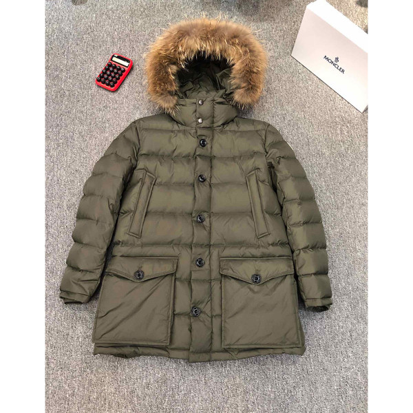 Moncler, Cluny Long Down, Men's Jacket, Khaki
