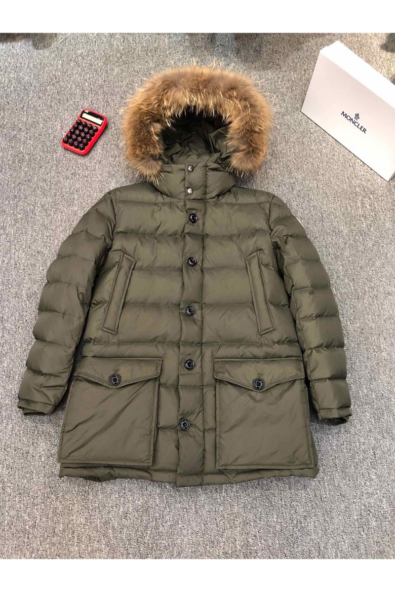 Moncler, Cluny Long Down, Men's Jacket, Khaki