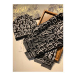 Christian Dior, Women's Scarf Hat Set, Black