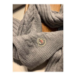 Moncler, Unisex Scarf Hat Set, Gray