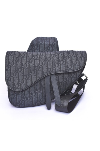 Christian Dior, Saddle, Unisex Bag, Black