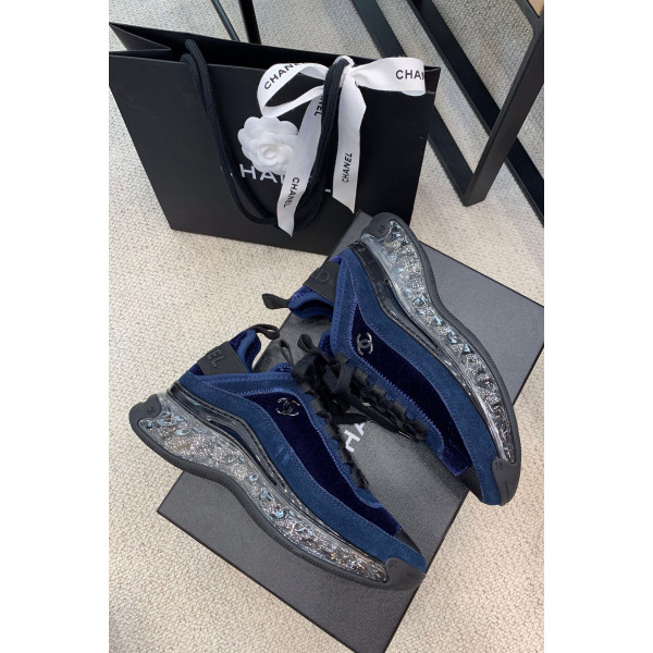 Chanel, Women's Sneaker, Navy