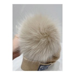 Moncler, Women's Beanie, Beige