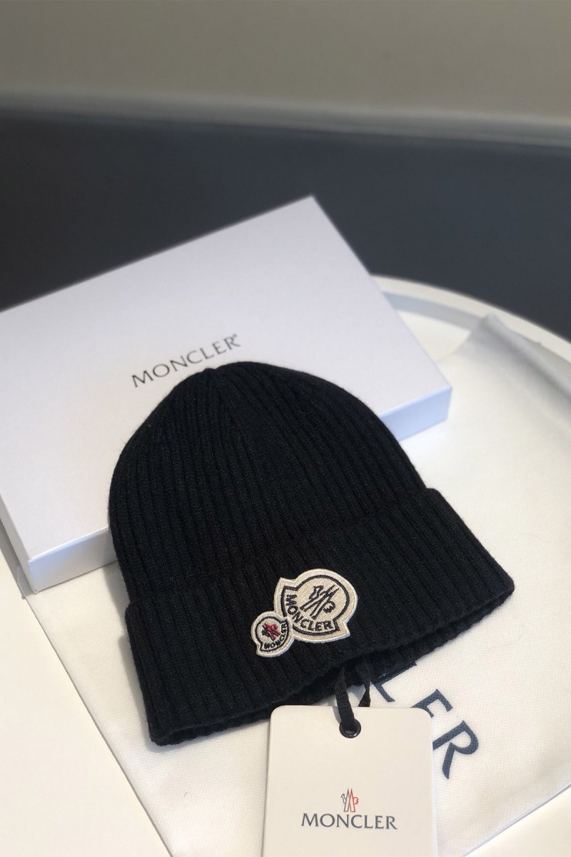 Moncler, Unisex Beanie, Black