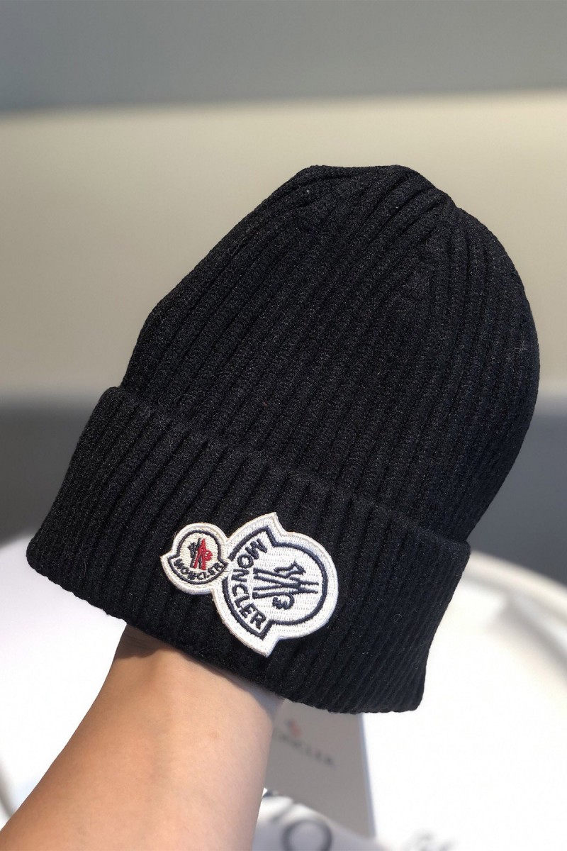 Moncler, Unisex Beanie, Black