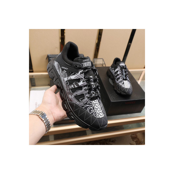 Versace, Trigreca, Men's Sneaker, Black