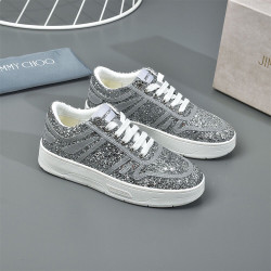 Jimmy Choo, Women's Sneaker, Silvery Reflective