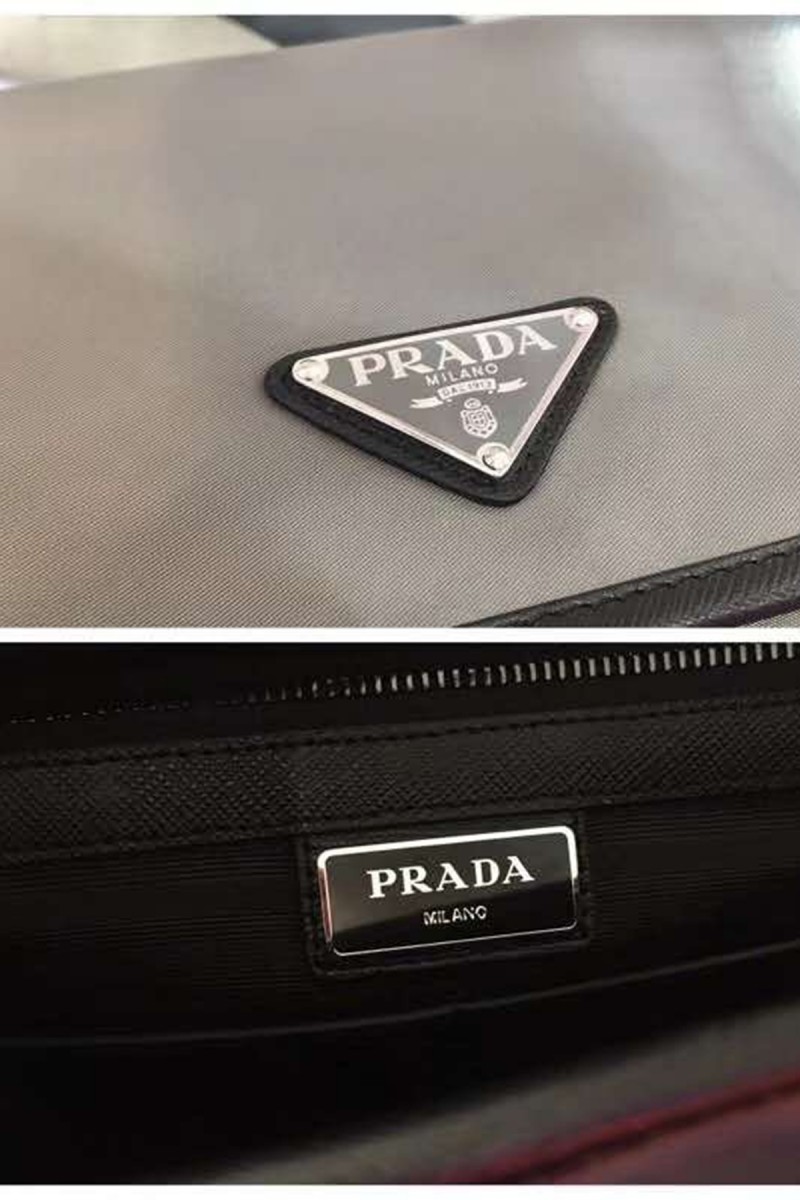 Prada, Unisex Bag, Grey
