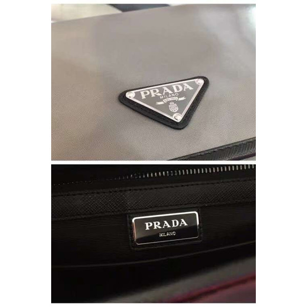 Prada, Unisex Bag, Grey