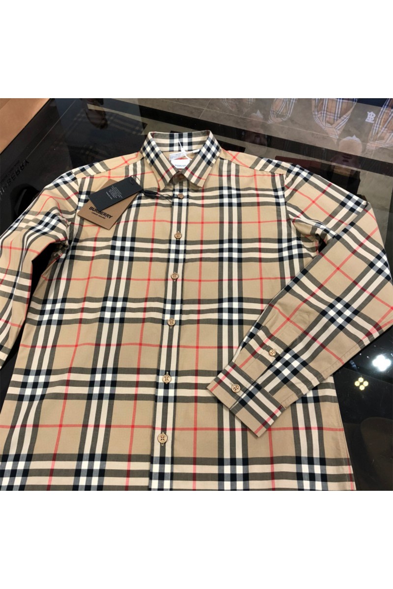 Burberry, Men's Shirt, Camel