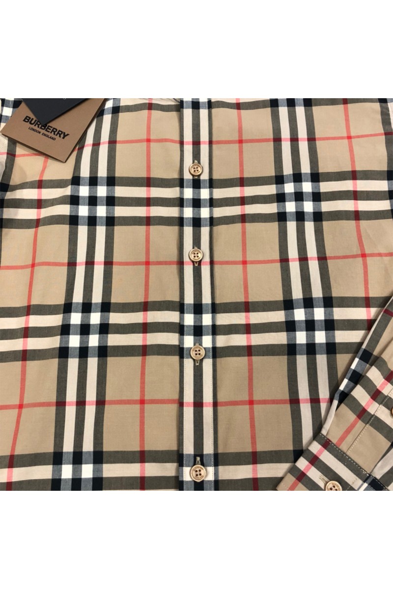 Burberry, Men's Shirt, Camel