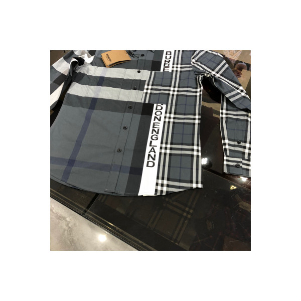 Burberry, Men's Shirt, Grey