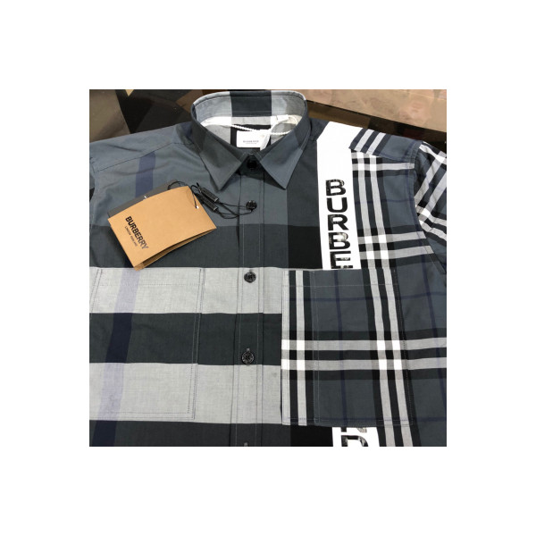 Burberry, Men's Shirt, Grey