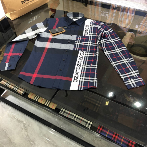 Burberry, Men's Shirt, Navy
