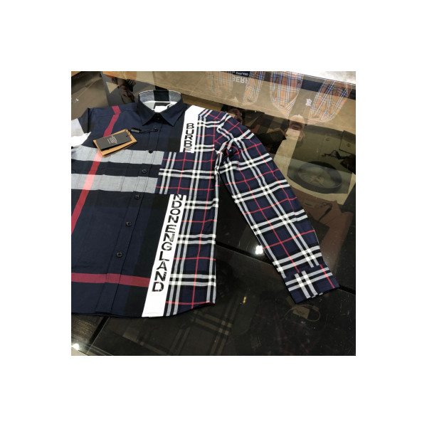Burberry, Men's Shirt, Navy