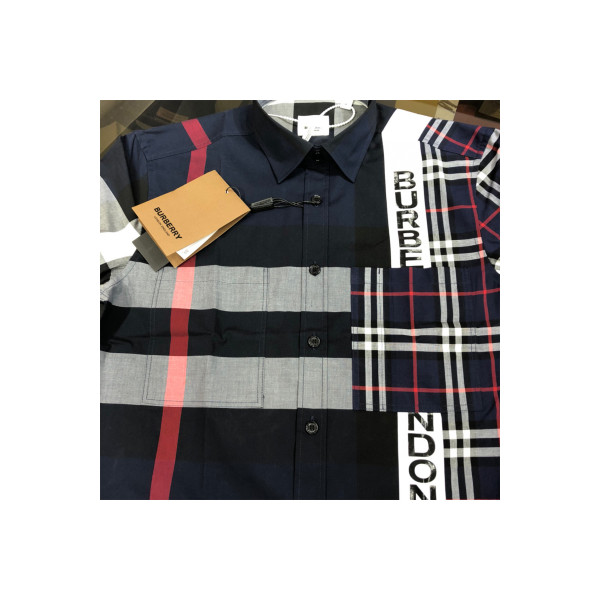 Burberry, Men's Shirt, Navy