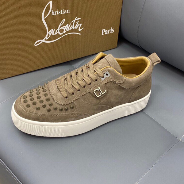 Christian Louboutin, Happyrui, Men's Sneaker, Camel