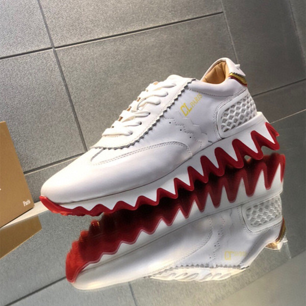 Christian Louboutin, Loubishark, Men's Sneaker, White