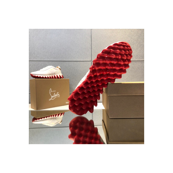 Christian Louboutin, Loubishark, Men's Sneaker, White