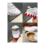 Christian Louboutin, Loubishark, Men's Sneaker, White