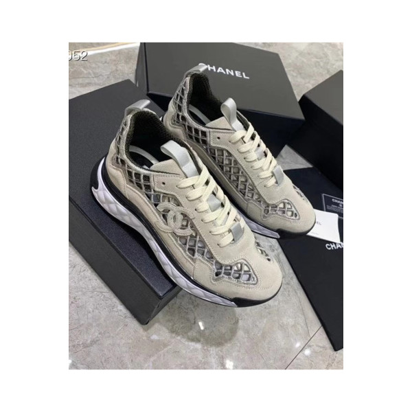 Chanel, Women's Sneaker, Beige