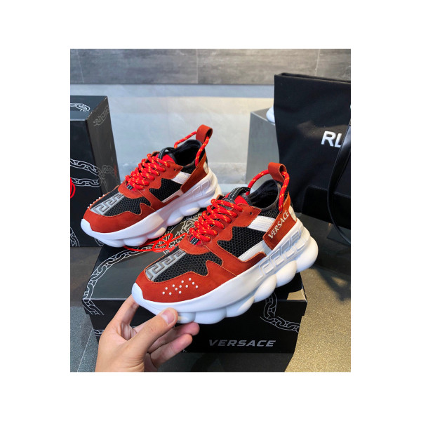 Versace, Chain Reaction, Men's Sneaker, Red