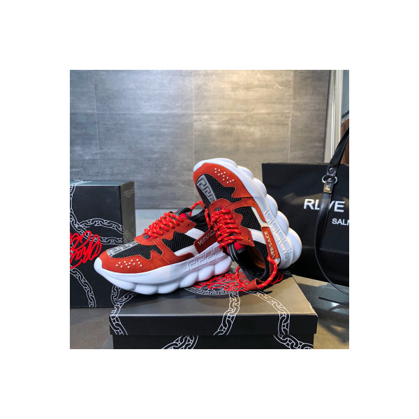 Versace, Chain Reaction, Men's Sneaker, Red