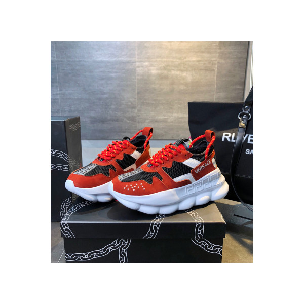 Versace, Chain Reaction, Men's Sneaker, Red