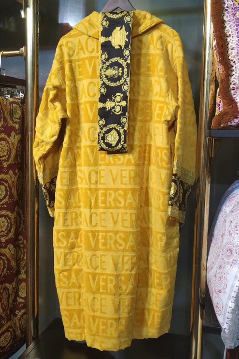 Versace, Unisex Bathrobe, Yellow