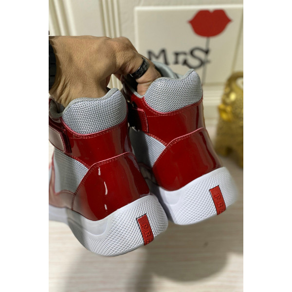 Prada, America's Cup, Men's Sneaker, Red