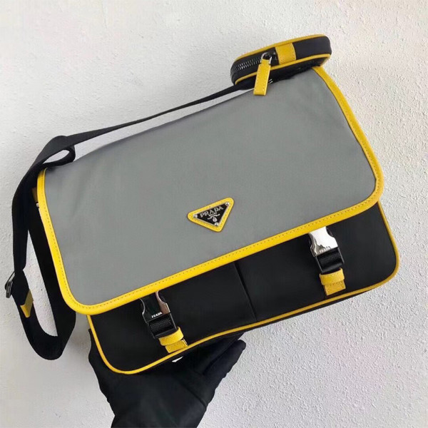 Prada, Unisex Bag, Grey