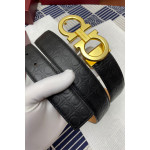 Salvatore Ferragamo, Men's Belt, Black