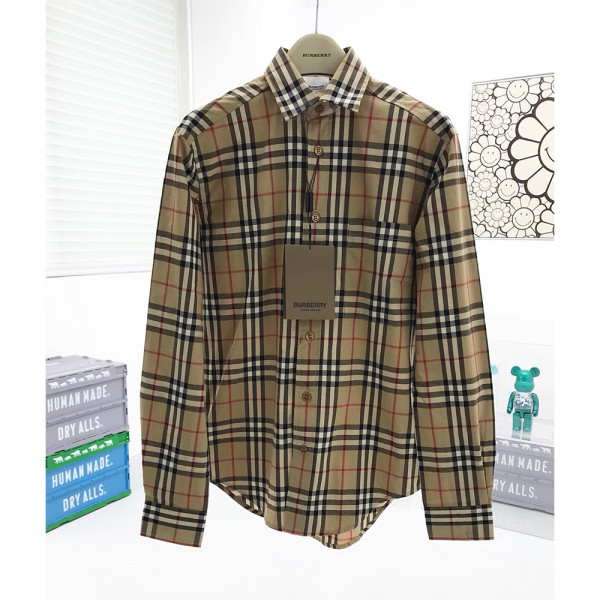 Burberry, Men's Shirt, Camel