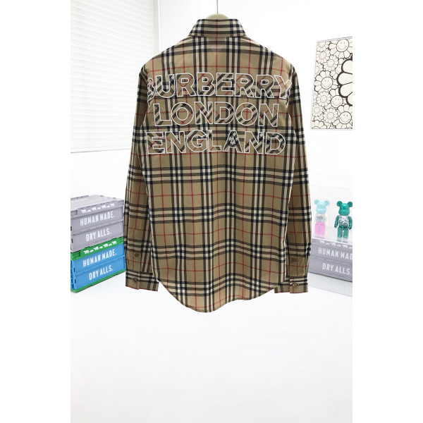 Burberry, Men's Shirt, Camel