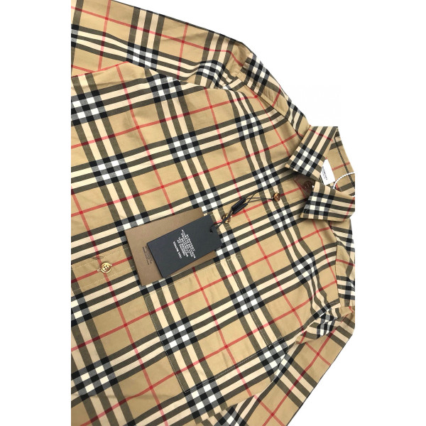 Burberry, Men's Shirt, Camel