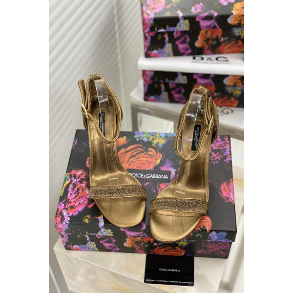 Dolce Gabbana, Women's Pump, Gold