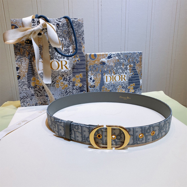 Christian Dior, Unisex Belt, Blue